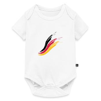 germany flag country proud homeland german tri - Baby Premium short-sleeve bodysuit - white - Front