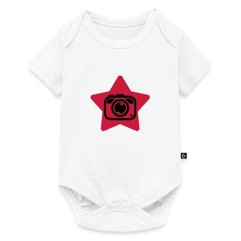 photographe / photographie / photo / video - Body à manches courtes Premium Bébé - blanc - Devant