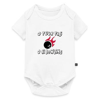 J'peux pas j'ai bowling - Body à manches courtes Premium Bébé - blanc - Devant