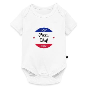 pizza / pizzaiolo / chef / italie / pizzaiola - Body à manches courtes Premium Bébé - blanc - Devant