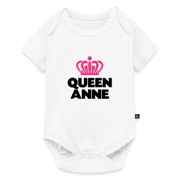 Queen anne name thing crown - Baby Premium short-sleeve bodysuit - white - Front