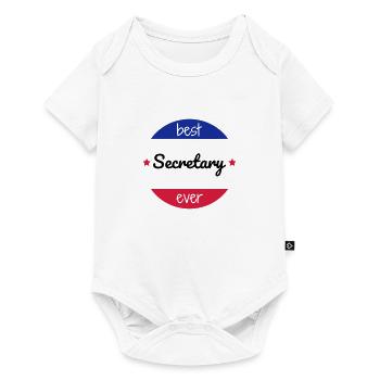secrétaire / secrétariat / assistante / manager - Body à manches courtes Premium Bébé - blanc - Devant
