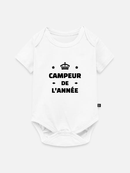 Campingplatz / Camper / Camping / Camp - Baby Premium Kurzarmbody - Weiß