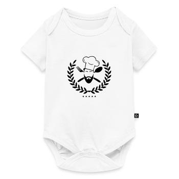 cook design - Baby Premium Kurzarmbody - Weiß - Vorne