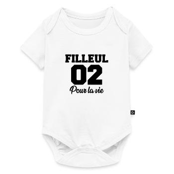 filleul 02 pour la vie - Baby Premium short-sleeve bodysuit - white - Front