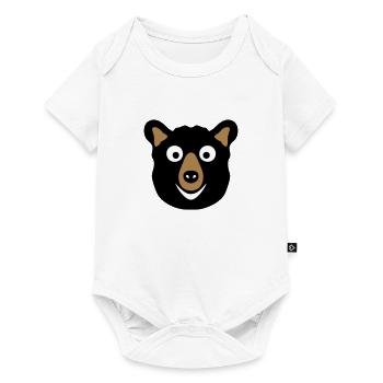 bear drawing cartoon animals - Baby Premium short-sleeve bodysuit - white - Front