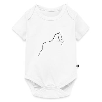 Pferd - Baby Premium Kurzarmbody - Weiß - Vorne