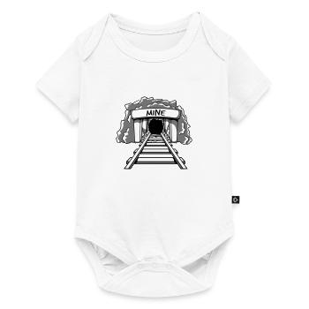 Mining mine entrance - Baby Premium short-sleeve bodysuit - white - Front