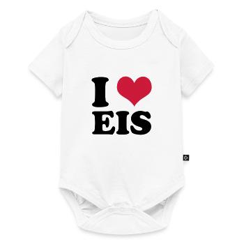 I Love Eis - Baby Premium Kurzarmbody - Weiß - Vorne