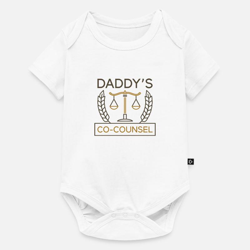 Daddy's Co-Counsel - Baby Premium short-sleeve bodysuit - white
