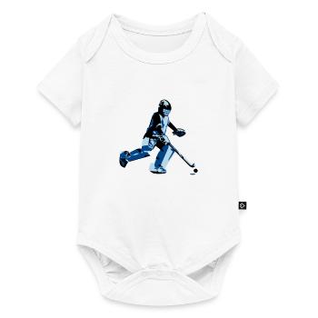 Gardien de but de hockey - Body à manches courtes Premium Bébé - blanc - Devant