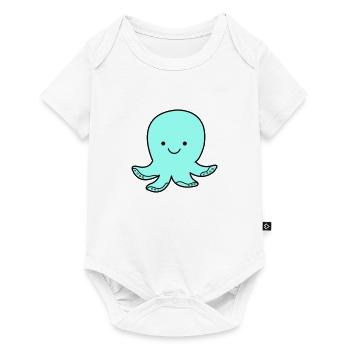 Sourire de poulpe - Body à manches courtes Premium Bébé - blanc - Devant