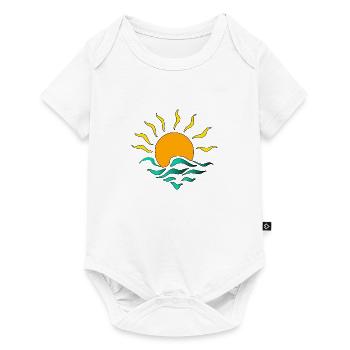 Sonne - Baby Premium Kurzarmbody - Weiß - Vorne