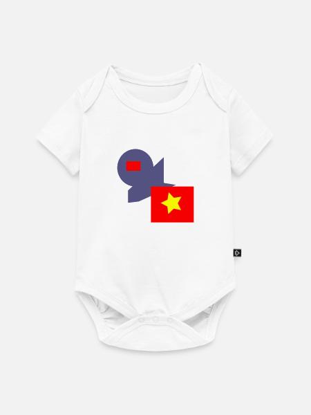 Objekte - Baby Premium Kurzarmbody - Weiß