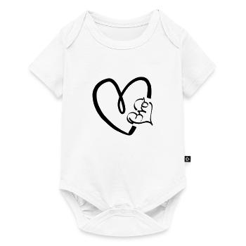 Bro dans le cœur - Body à manches courtes Premium Bébé - blanc - Devant