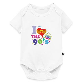 Proverbes des années 1990 Idée cadeau des années 90 - Body à manches courtes Premium Bébé - blanc - Devant