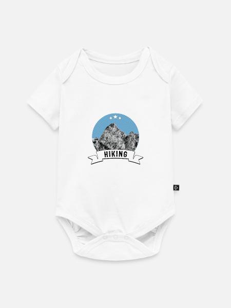 HIKING | Fels - Baby Premium Kurzarmbody - Weiß