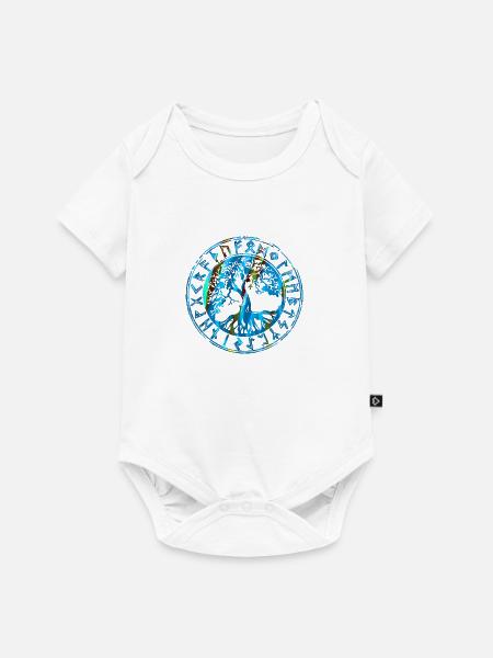 Baum des Lebens ,Lebensbaum,Graffiti,keltisch - Baby Premium Kurzarmbody - Weiß