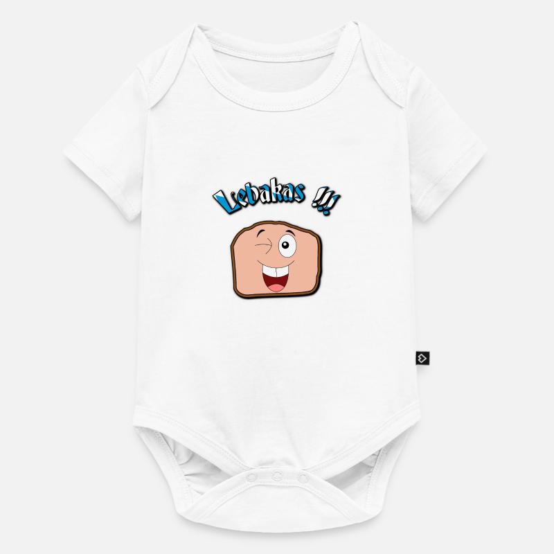 Lebakas / Leberkäse / Fleischkäse V2 - Baby Premium Kurzarmbody - Weiß