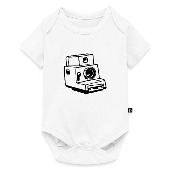 Appareil photo, Appareil photo vintage, , Ancien appareil photo, Ancien - Body à manches courtes Premium Bébé - blanc - Devant