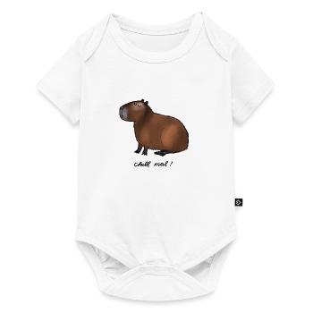 Capybara - chill out! - Baby Premium short-sleeve bodysuit - white - Front