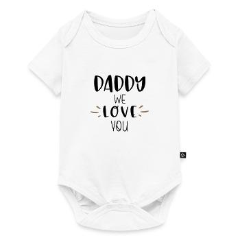 daddy we love you - Baby Premium short-sleeve bodysuit - white - Front