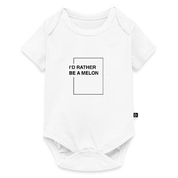 I'd rather be a melon - Baby Premium Kurzarmbody - Weiß - Vorne
