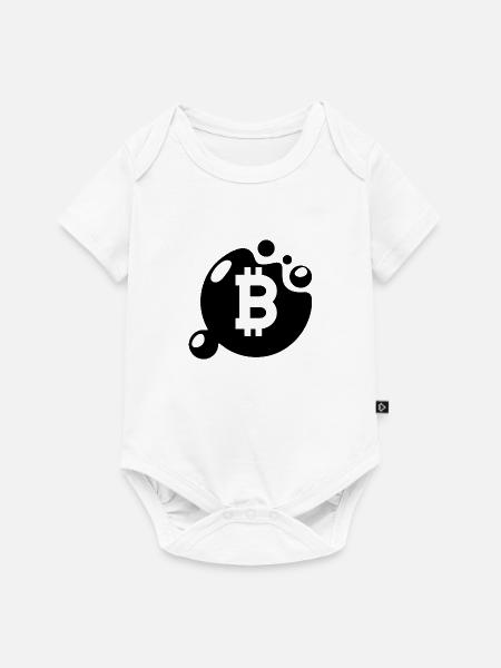 Crypto Bitcoin Trading - Baby Premium Kurzarmbody - Weiß
