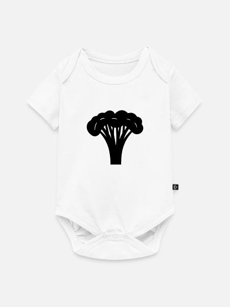 Brokkoli - Baby Premium Kurzarmbody - Weiß
