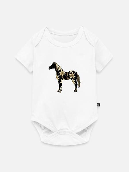 Pferd - Baby Premium Kurzarmbody - Weiß