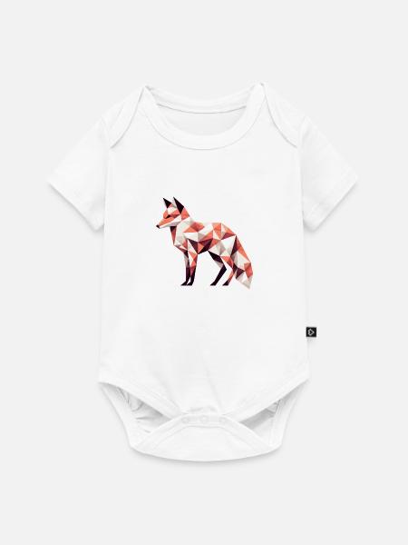 Fuchs // fox - Baby Premium Kurzarmbody - Weiß