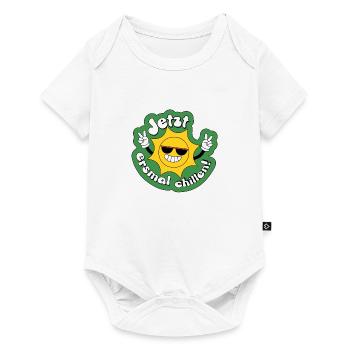 Jetzt erstmal chillen, Urlaub, Endlich Urlaub - Baby Premium Kurzarmbody - Weiß - Vorne