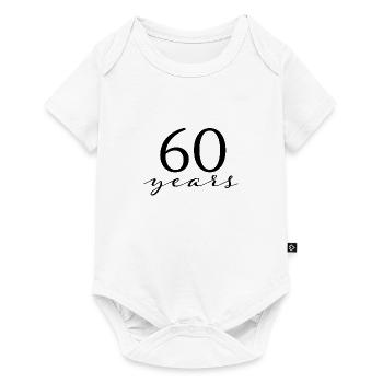 60 ans - Body à manches courtes Premium Bébé - blanc - Devant