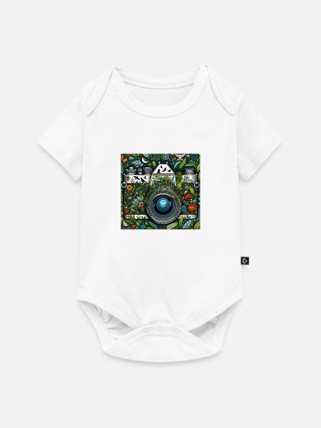 Fotokamera Naturdesign - Baby Premium Kurzarmbody - Weiß