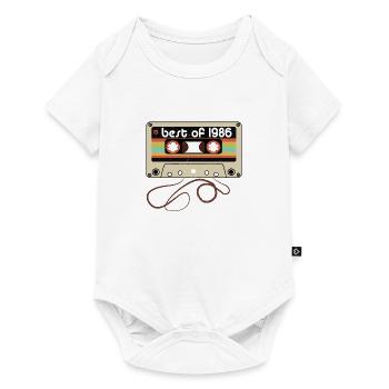 Legendärer Jahrgang 1986 - Baby Premium Kurzarmbody - Weiß - Vorne