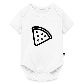 Pizza slice - Baby Premium short-sleeve bodysuit - white - Front