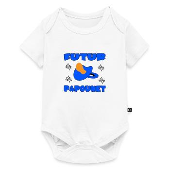 FUTUR PAPOUNET - Body à manches courtes Premium Bébé - blanc - Devant