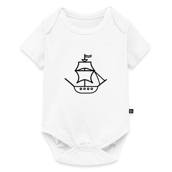 Pirate ship - Baby Premium short-sleeve bodysuit - white - Front