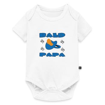 BALD PAPA - Body à manches courtes Premium Bébé - blanc - Devant