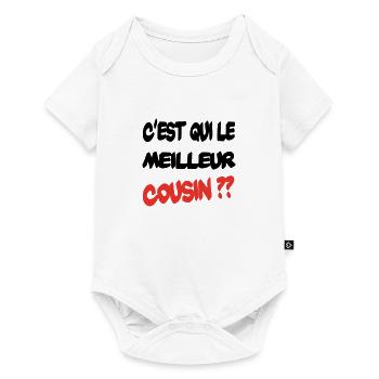 C'est qui le meilleur cousin ? - Body à manches courtes Premium Bébé - blanc - Devant