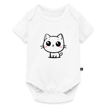 Chat - Body à manches courtes Premium Bébé - blanc - Devant