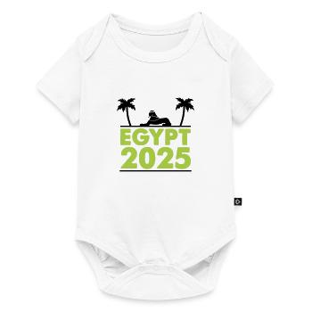 egypt 2025 - Baby Premium Kurzarmbody - Weiß - Vorne