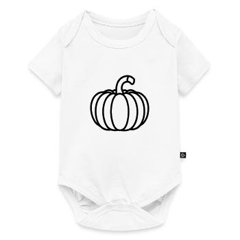 citrouille - Body à manches courtes Premium Bébé - blanc - Devant