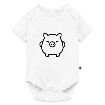 pig - Baby Premium short-sleeve bodysuit - white - Front