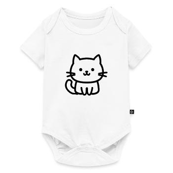 chat - Body à manches courtes Premium Bébé - blanc - Devant