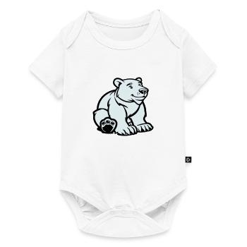 Polar Bear Animal - Baby Premium short-sleeve bodysuit - white - Front