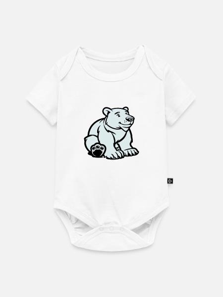 eisbär tier - Baby Premium Kurzarmbody - Weiß