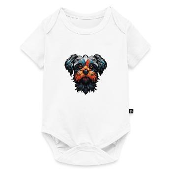 niedlicher hund 2 - Baby Premium Kurzarmbody - Weiß - Vorne