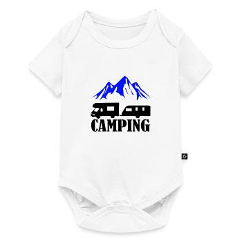 Camping - Baby Premium short-sleeve bodysuit - white - Front