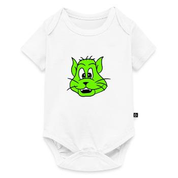 Pretty Cat Looking Happy Cheerful Smiling - Baby Premium short-sleeve bodysuit - white - Front